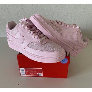 Nike Court Vision Low Pink Lace Foam HJ5846-600 Viral Women’s Sz 6.5